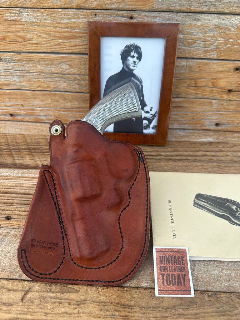 Seventrees Brown Leather IWB Holster For Colt Python 2.5" S&W L 586 686 Right