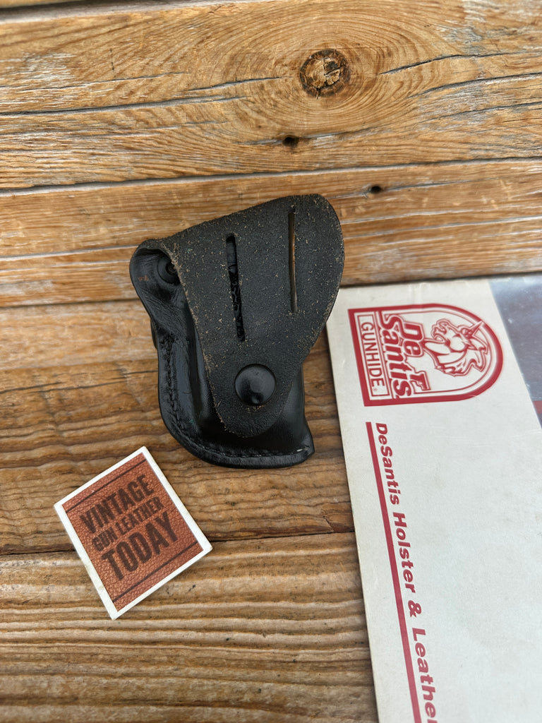 Desantis Black Leather Single Magazine Carrier G6 For GLOCK G17 G22 G31