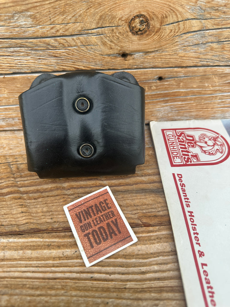 Desantis A01 G6 Black Leather Double Magazine Carrier For GLOCK G17 G22 G31