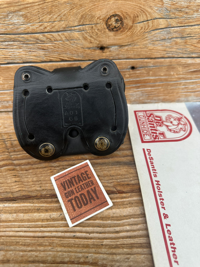 Desantis A01 G6 Black Leather Double Magazine Carrier For GLOCK G17 G22 G31