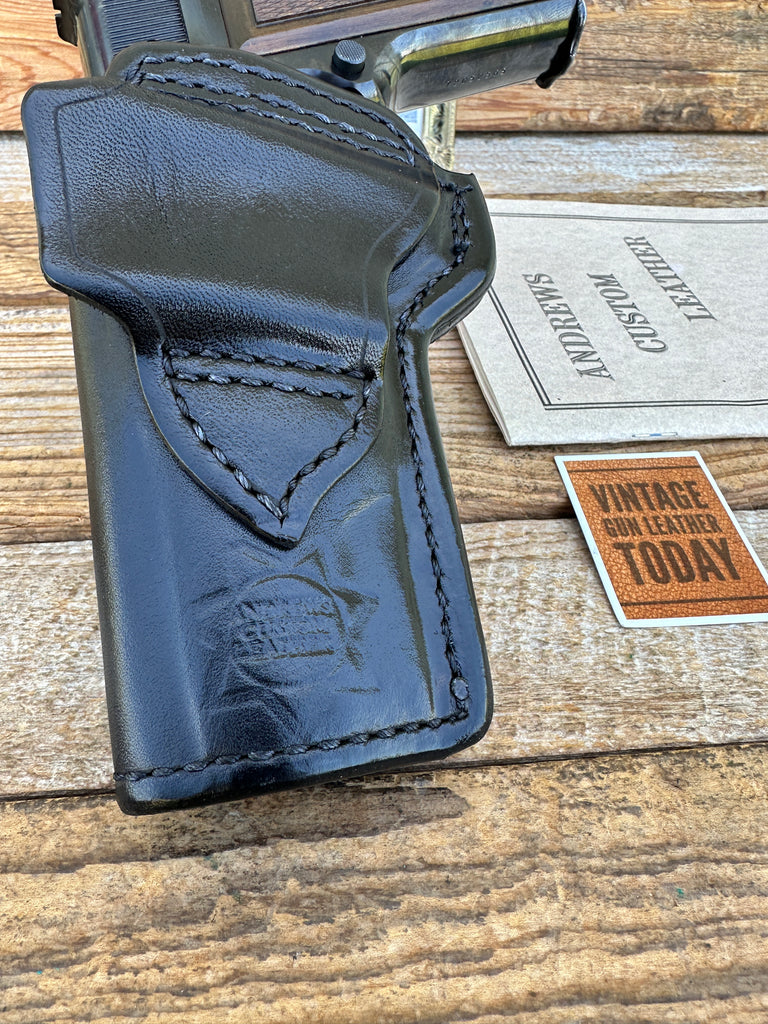 1980s Design Retro Andrews Speed Scabbard Holster Black For Browning Hi Power