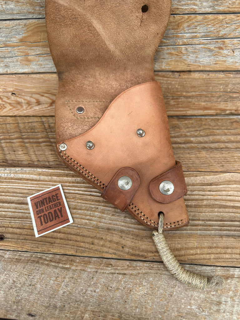 Vintage Brown USAF Leather Aircrewman Military Revolver Belt Holster M13