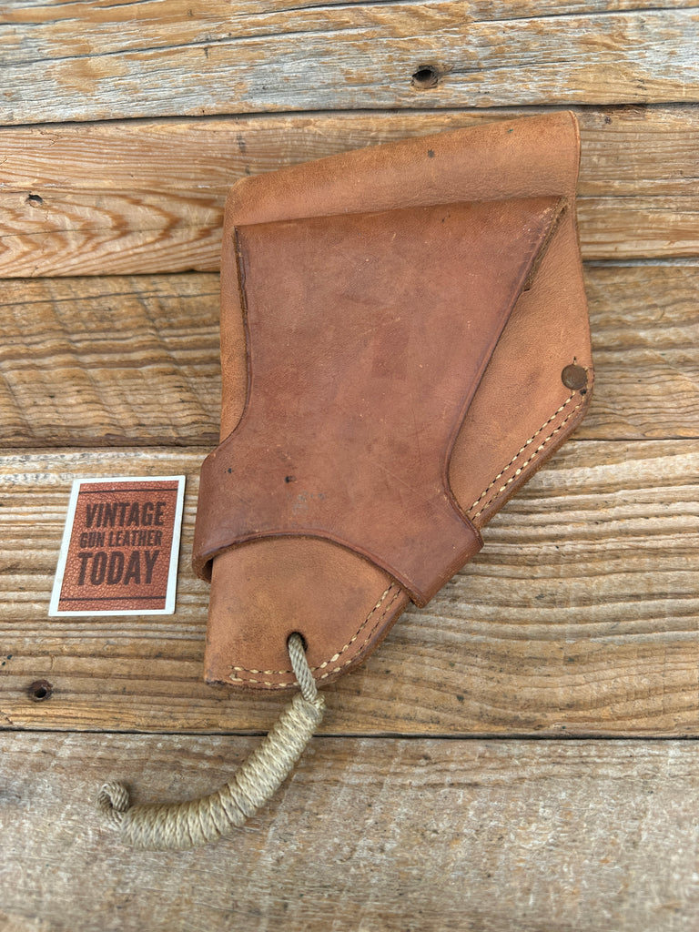 Vintage Brown USAF Leather Aircrewman Military Revolver Belt Holster M13