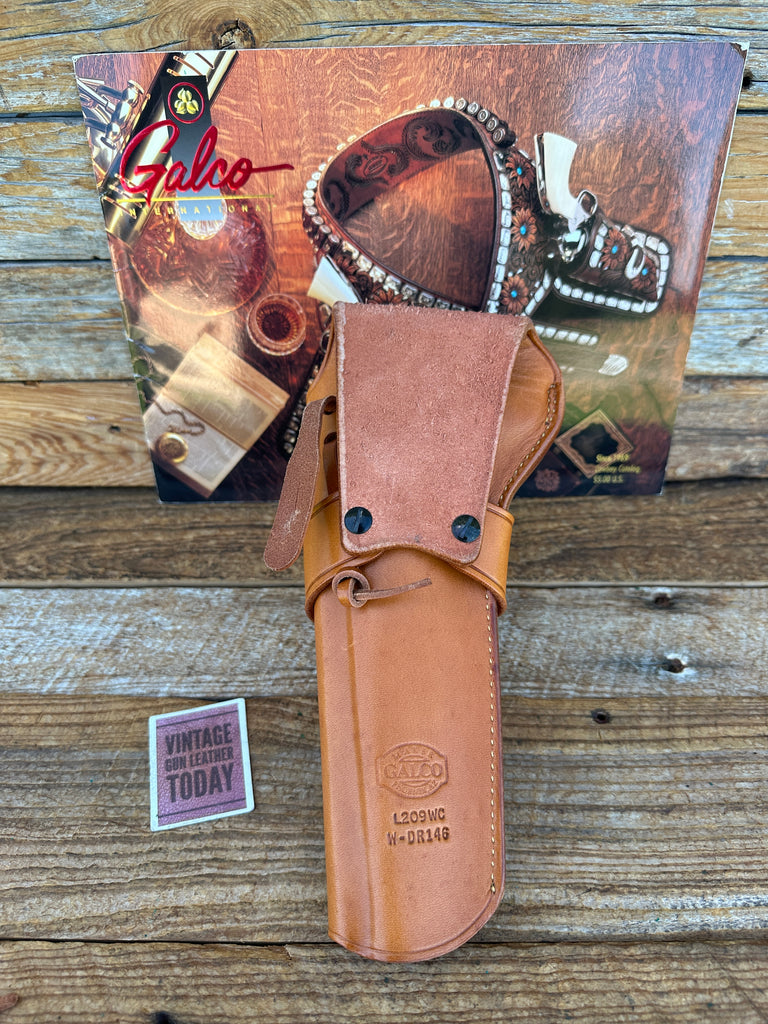 GALCO 1880s Brown Leather Holster For Ruger Blackhawk .357 .44 6.5"