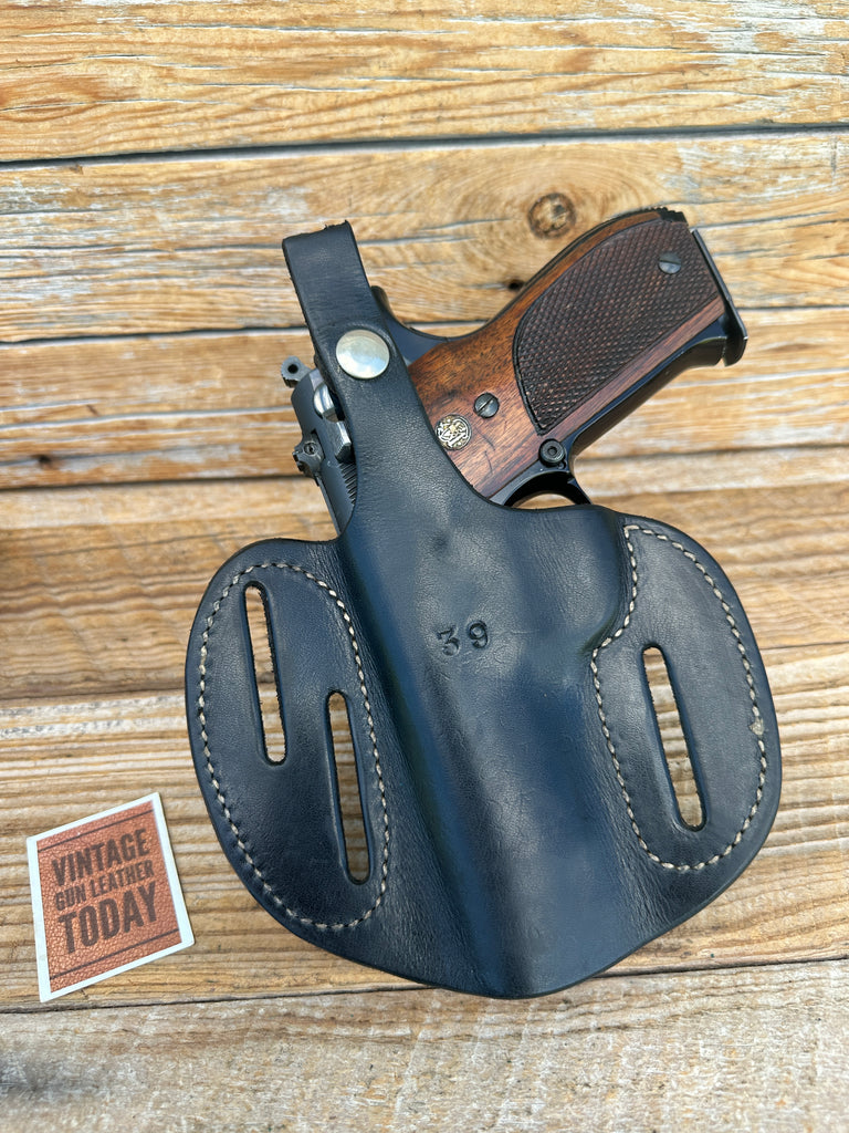 Vintage Andy Anderson Basket Leather Holster for Smith Wesson S&W Model 39