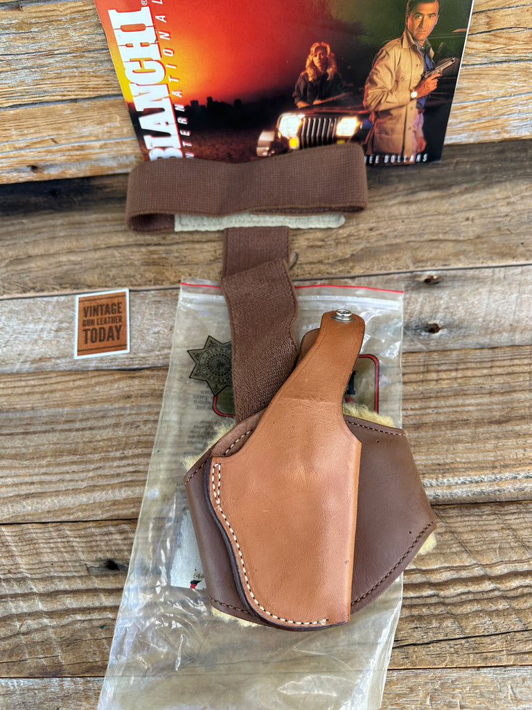Vintage Bianchi 12 Leather Ankle Holster for S&W Mod 36 Chief Charter Undercover