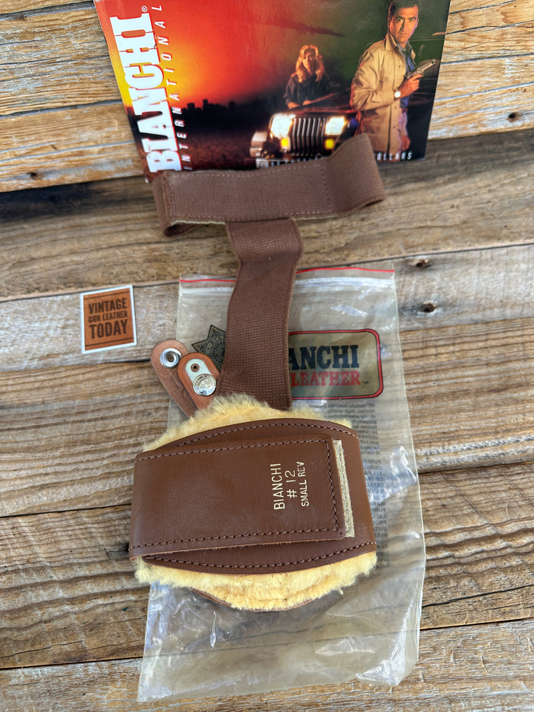 Vintage Bianchi 12 Leather Ankle Holster for S&W Mod 36 Chief Charter Undercover
