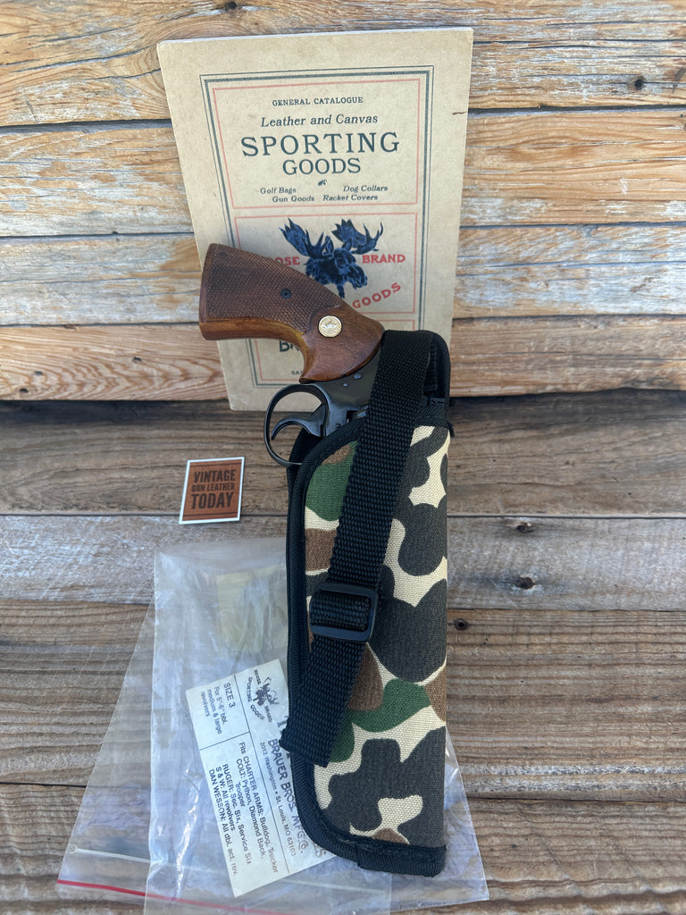 Vintage Brauer Brothers Camouflage For Charter Colt Ruger S&W Dan Wesson 5" 6"