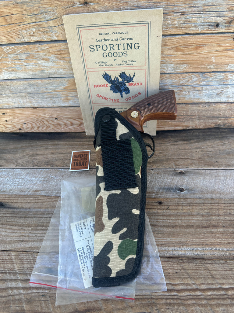 Vintage Brauer Brothers Camouflage For Charter Colt Ruger S&W Dan Wesson 5" 6"