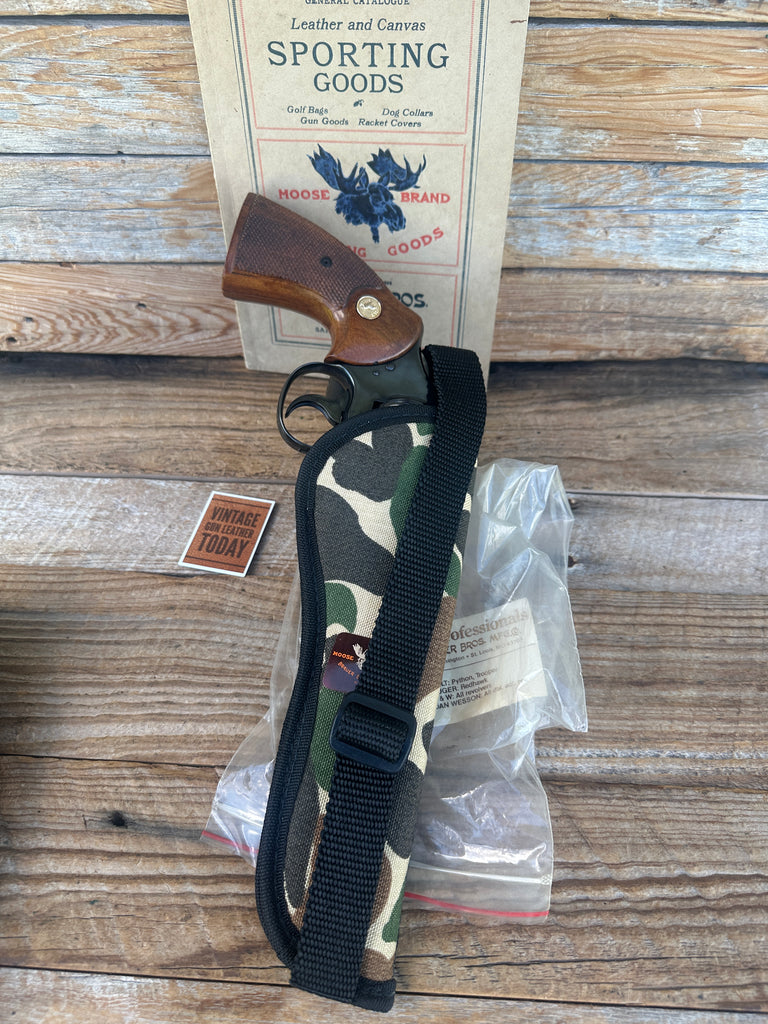 Vintage Brauer Brothers Camouflage For Charter Colt Ruger S&W Dan Wesson 7 8 3/8