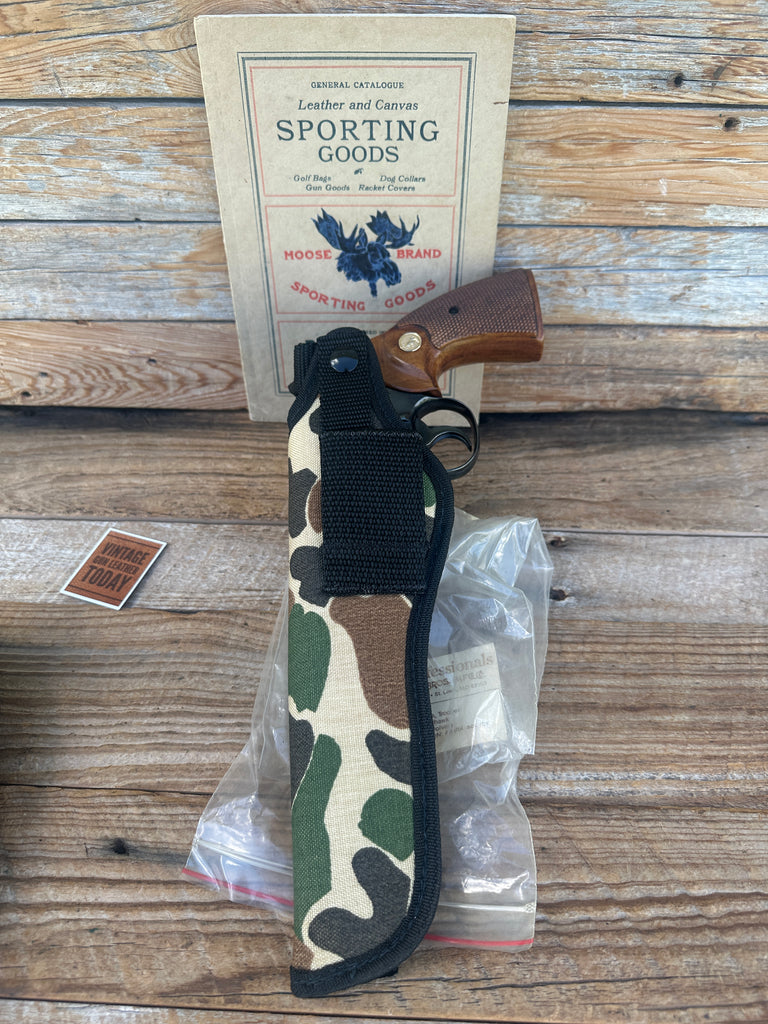 Vintage Brauer Brothers Camouflage For Charter Colt Ruger S&W Dan Wesson 7 8 3/8