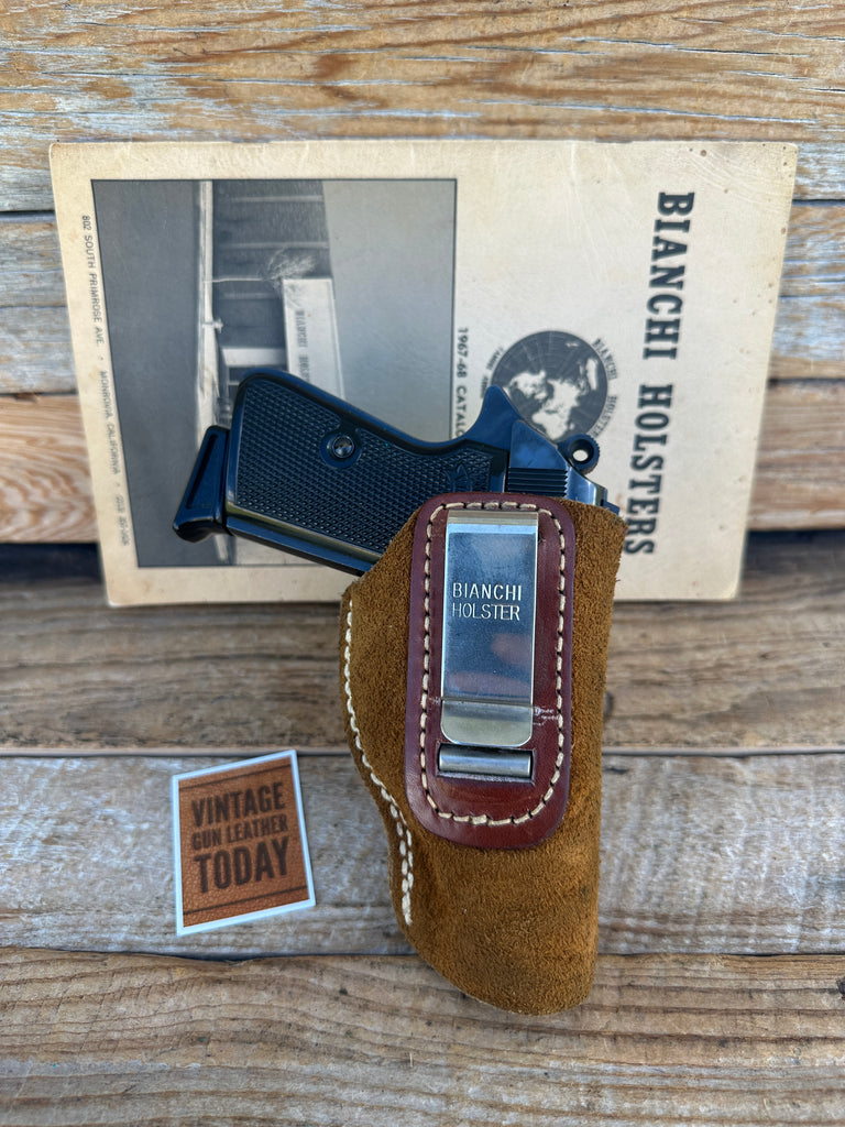 VINTAGE Early Bianchi Brown Leather IWB Holster For Walther PPK PPK/S HK4