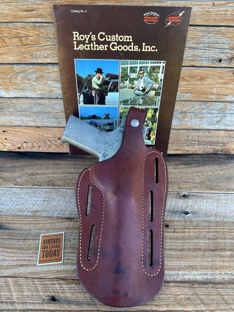 Vintage Roys Brown Leather OWB Holster For AMT Auto Mag 44 Right