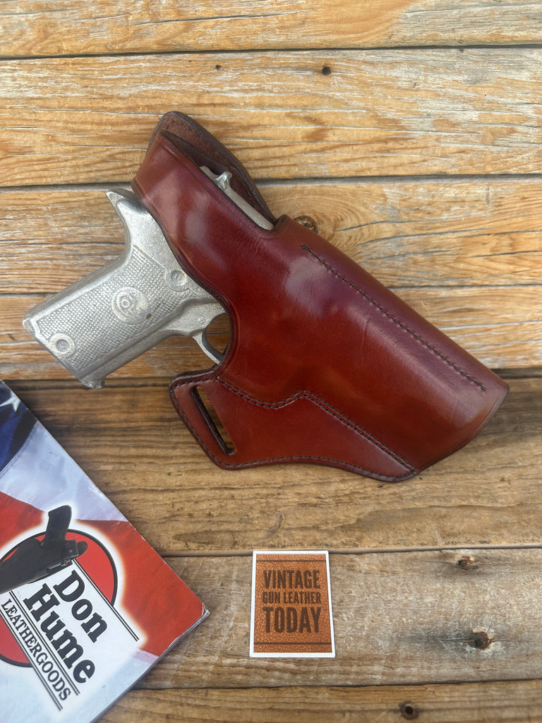 Vintage Don Hume Partner For Colt Double Eagle Cross Draw Holster Saddle Brown