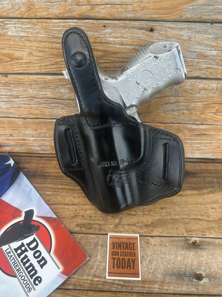 Vintage Don Hume Black Leather OWB Black Leather OWB Holster For S&W 99 .45