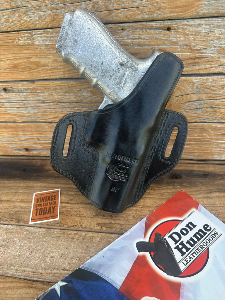 Don Hume H721 36-1 OT 41 Brown / Black Leather Holster For GLOCK 20 21 G20 G21