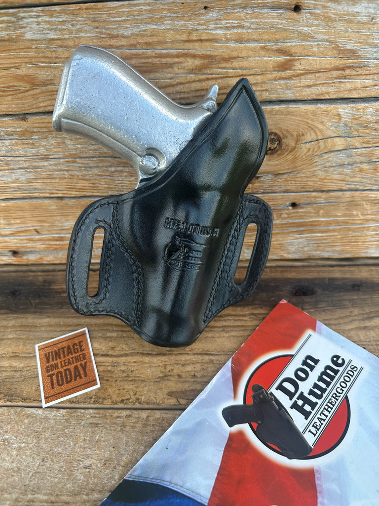 Vintage Don Hume H721 31 OT Black Leather Holster for Beretta 84B Cheetah Round