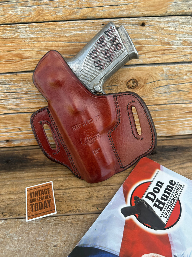 Vintage Don Hume BROWN Leather H721 OT 33 Holster For S&W 4516-1 457