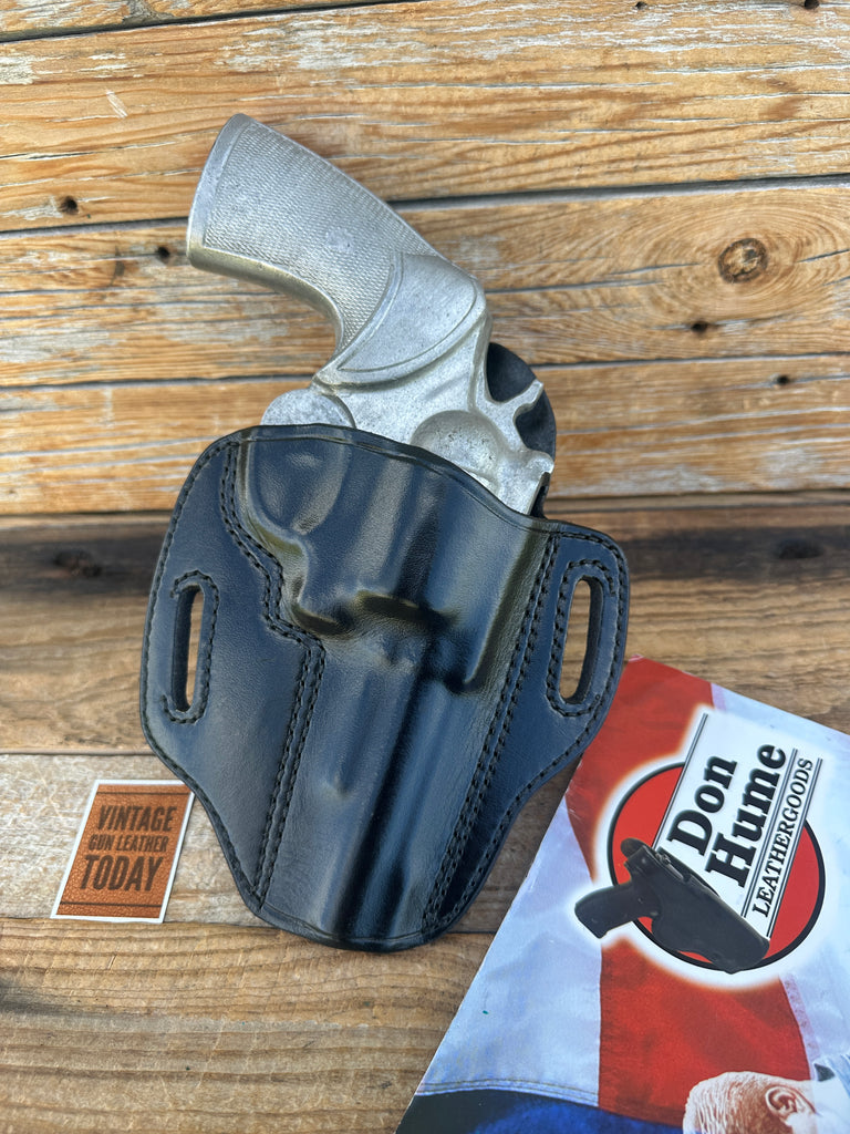 Don Hume H721 364-45 OT Black Leather OWB Holster For Ruger Security Six 4"