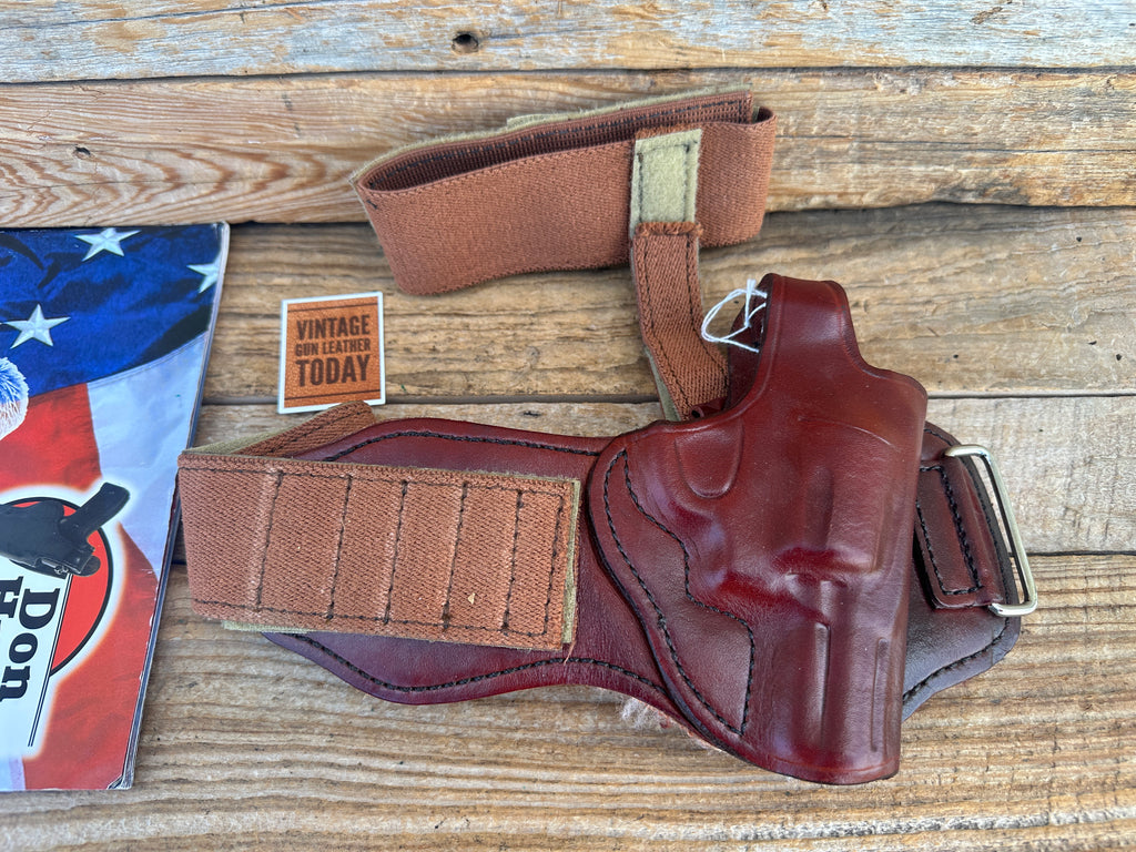 Don Hume Brown Leather Ankle Holster For Smith Wesson 640-1  649-3 Full Lug