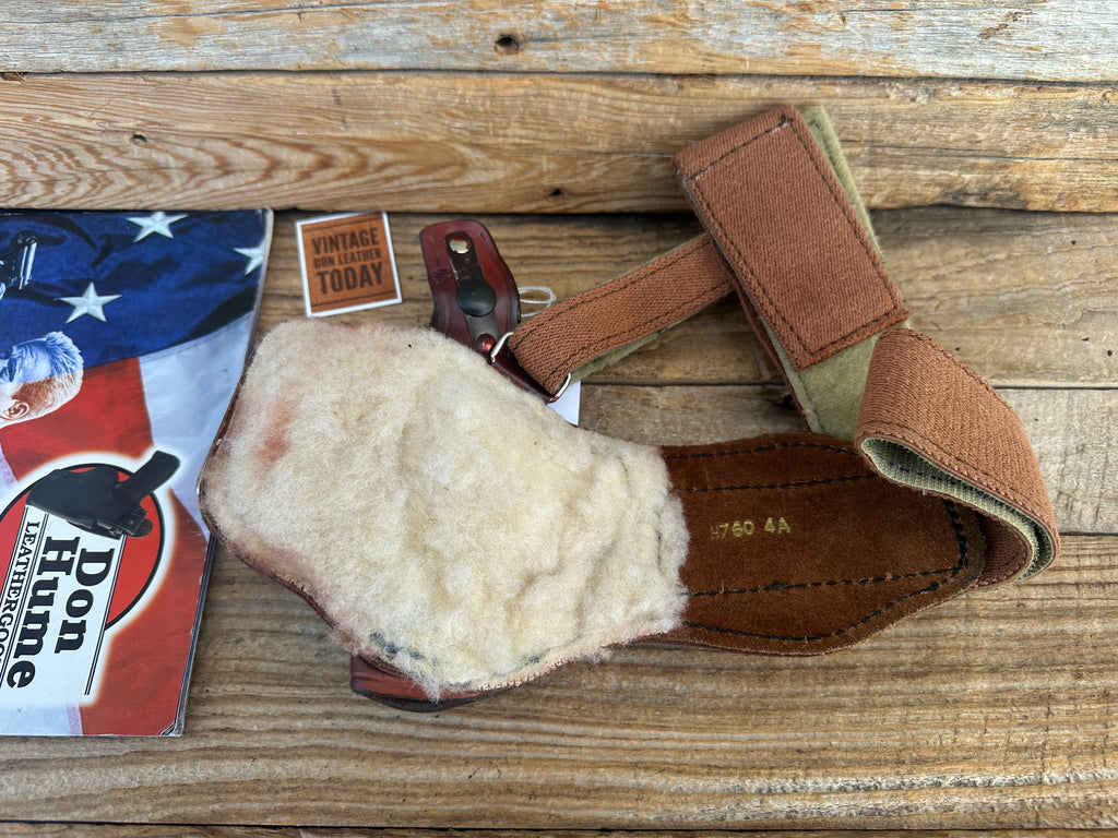 Don Hume Brown Leather Ankle Holster For Smith Wesson 640-1  649-3 Full Lug