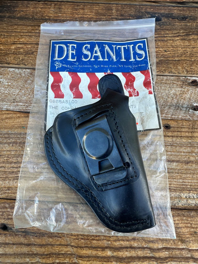 Vintage Desantis Black Leather IWB OWB Holster For NYPD Spurless Mod 36 J Frame