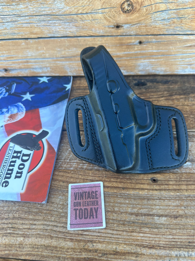 Vintage Don Hume Black Leather H721 OWB Holster For KEL TEC P11 9mm LEFT