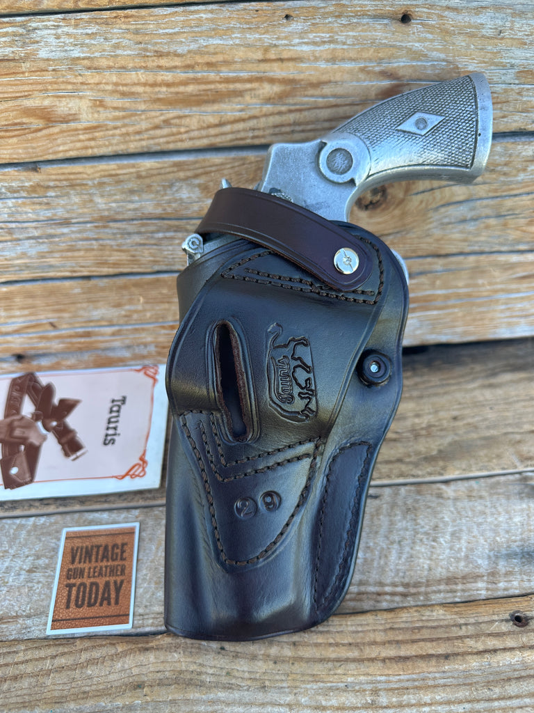 Custom TAURIS Brown Dual Angle OWB Holster For S&W Model 29 N Frame Revolver