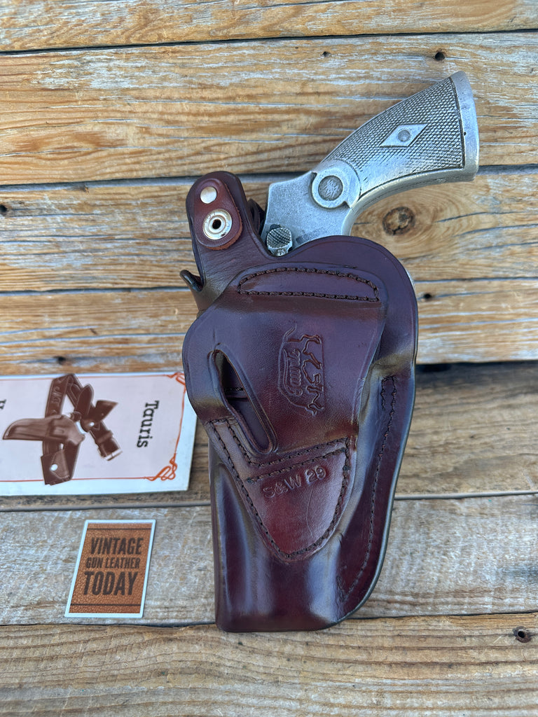 Custom TAURIS SB Brown Dual Angle OWB Holster For S&W Model 29 N Frame Revolver