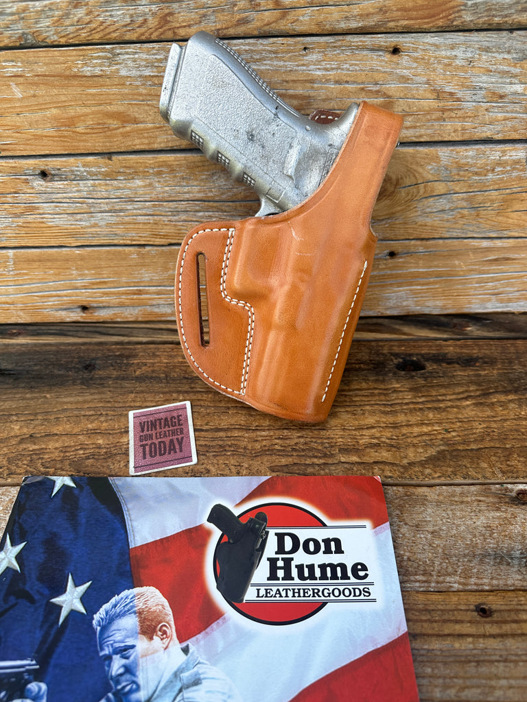 Don Hume H722 Natural Brown Leather OWB Holster For GLOCK 17 22 31 G16 G22 G31