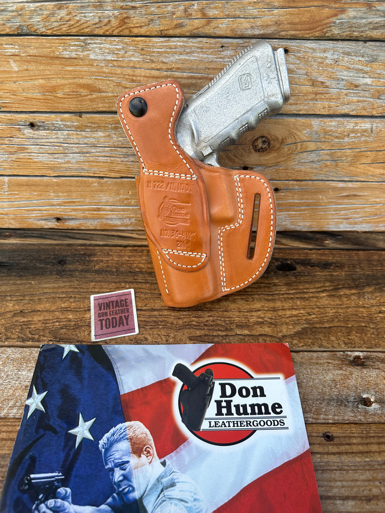 Don Hume H722 Natural Brown Leather OWB Holster For GLOCK 17 22 31 G16 G22 G31