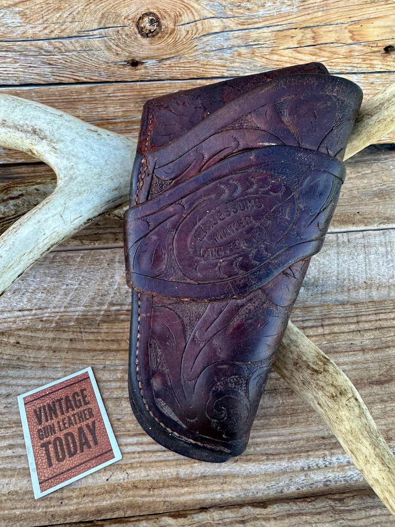 L.A. Sessums Texas Ranger Brill Style Holster For 4" Smith Wesson S&W  Model 10