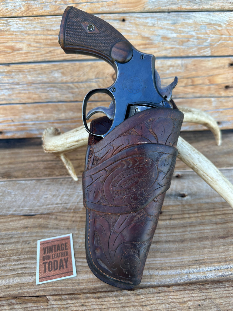 L.A. Sessums Texas Ranger Brill Style Holster For 4" Smith Wesson S&W  Model 10