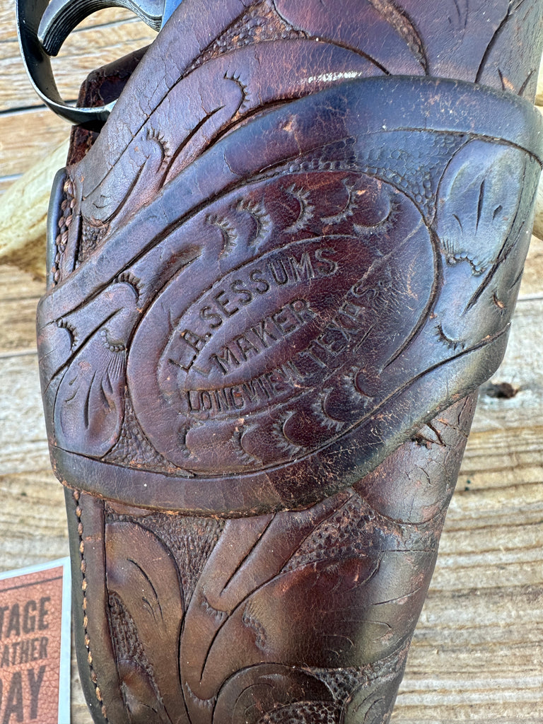 L.A. Sessums Texas Ranger Brill Style Holster For 4" Smith Wesson S&W  Model 10