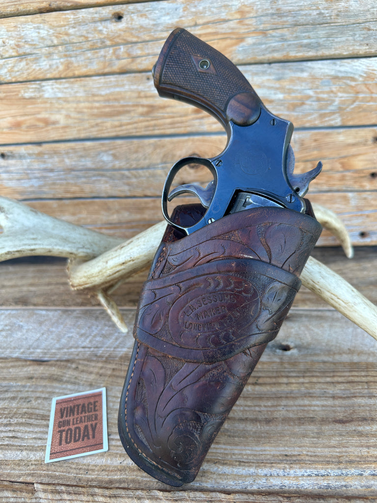 L.A. Sessums Texas Ranger Brill Style Holster For 4" Smith Wesson S&W  Model 10