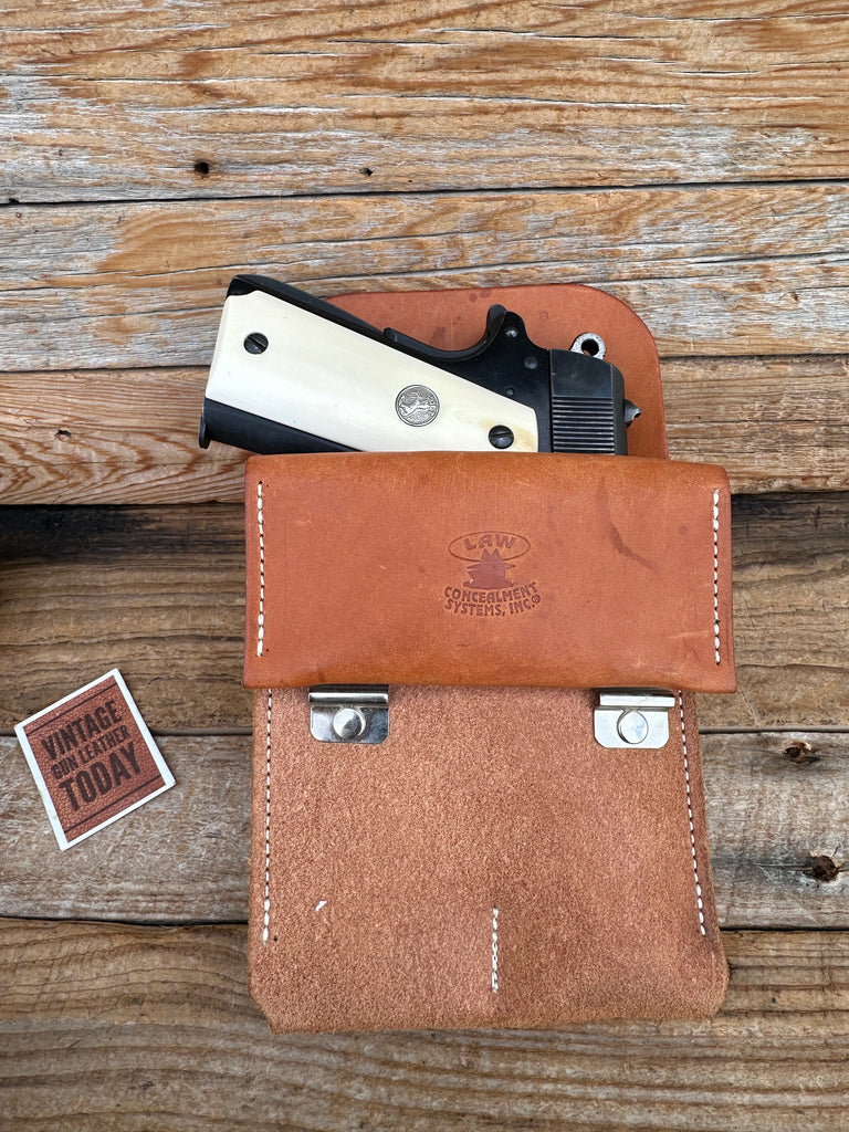 Law Concealment Systems Brown Leather IWB Holster For Colt Commander Right Left