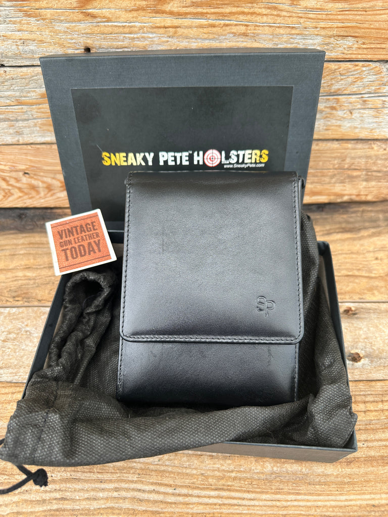 Seaky Pete Black Leather OWB Holster For Kimber Solo Right / Left