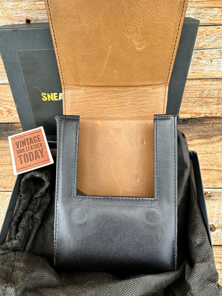 Seaky Pete Black Leather OWB Holster For Kimber Solo Right / Left