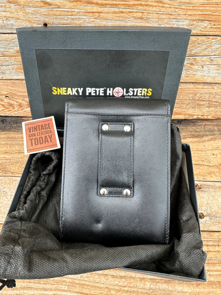 Seaky Pete Black Leather OWB Holster For Kimber Solo Right / Left