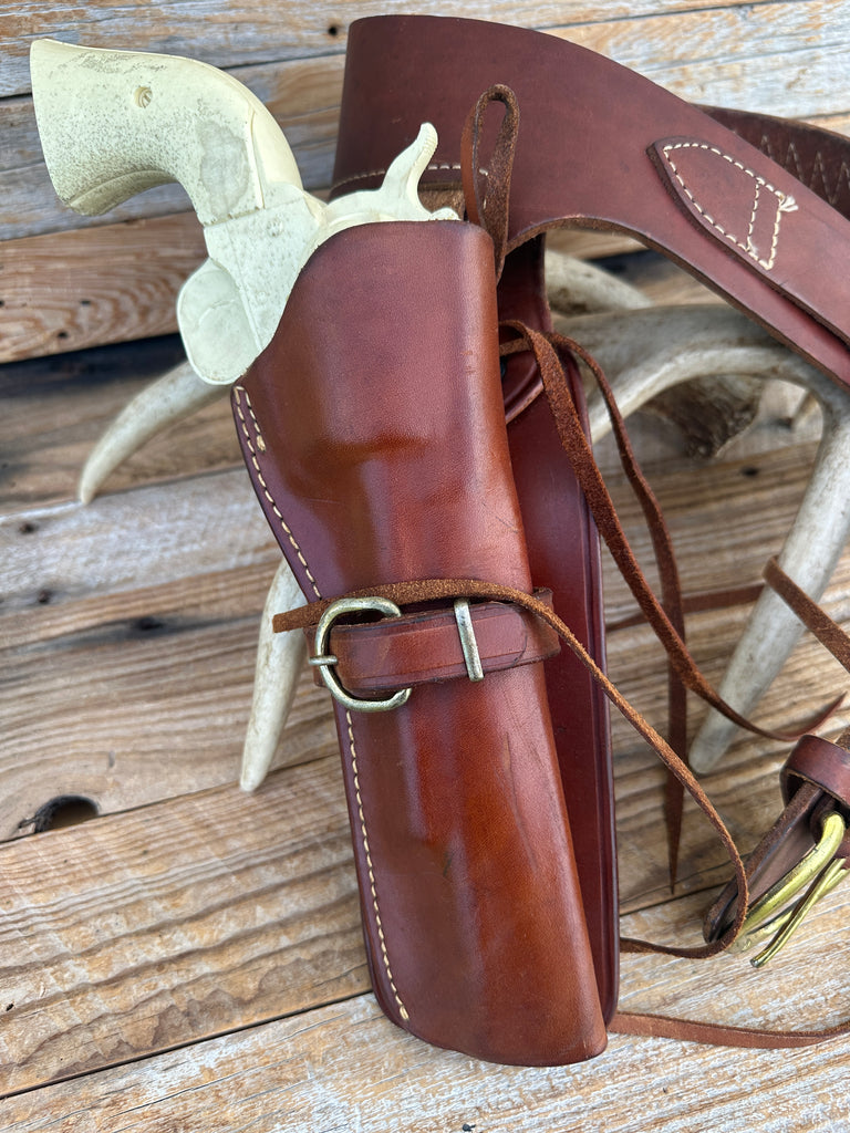 Gun Belt SZ M with 114-15 7 Triple K Holster for Single Action 7" Revolver .38