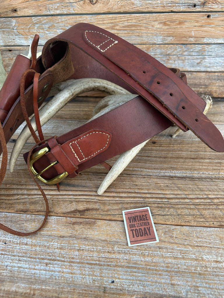 Gun Belt SZ M with 114-15 7 Triple K Holster for Single Action 7" Revolver .38