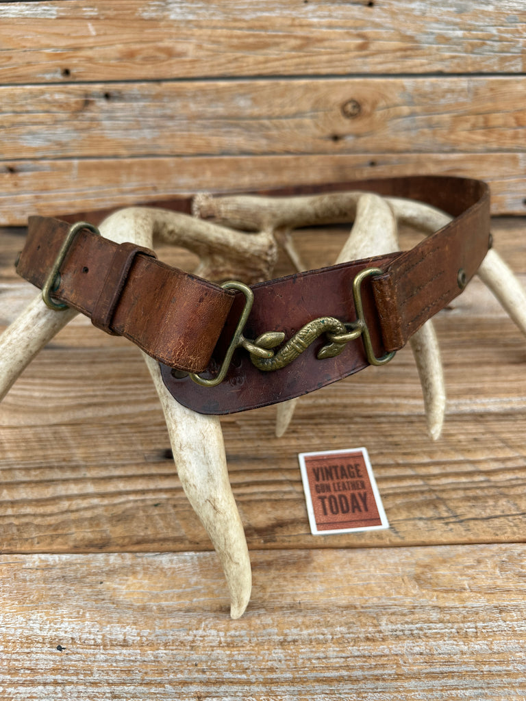 WW1 Officers Snake Belt Leather J Darsh & Sons London Canada 1915