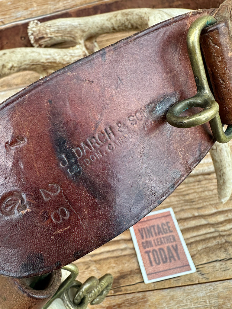 WW1 Officers Snake Belt Leather J Darsh & Sons London Canada 1915