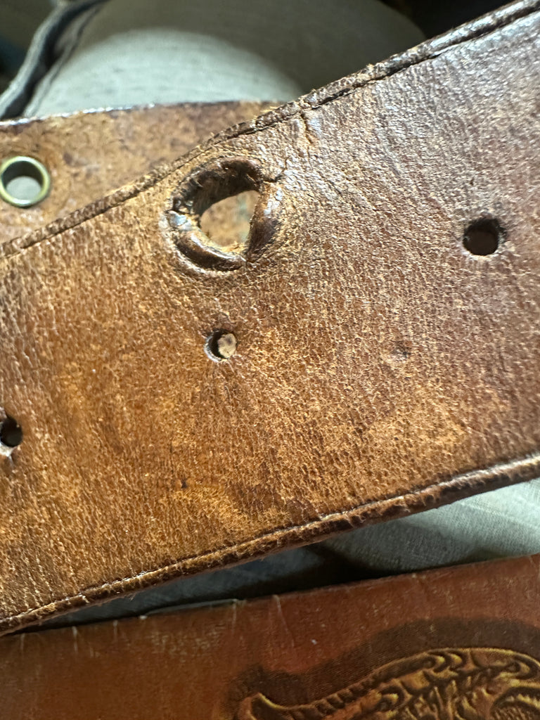 WW1 Officers Snake Belt Leather J Darsh & Sons London Canada 1915