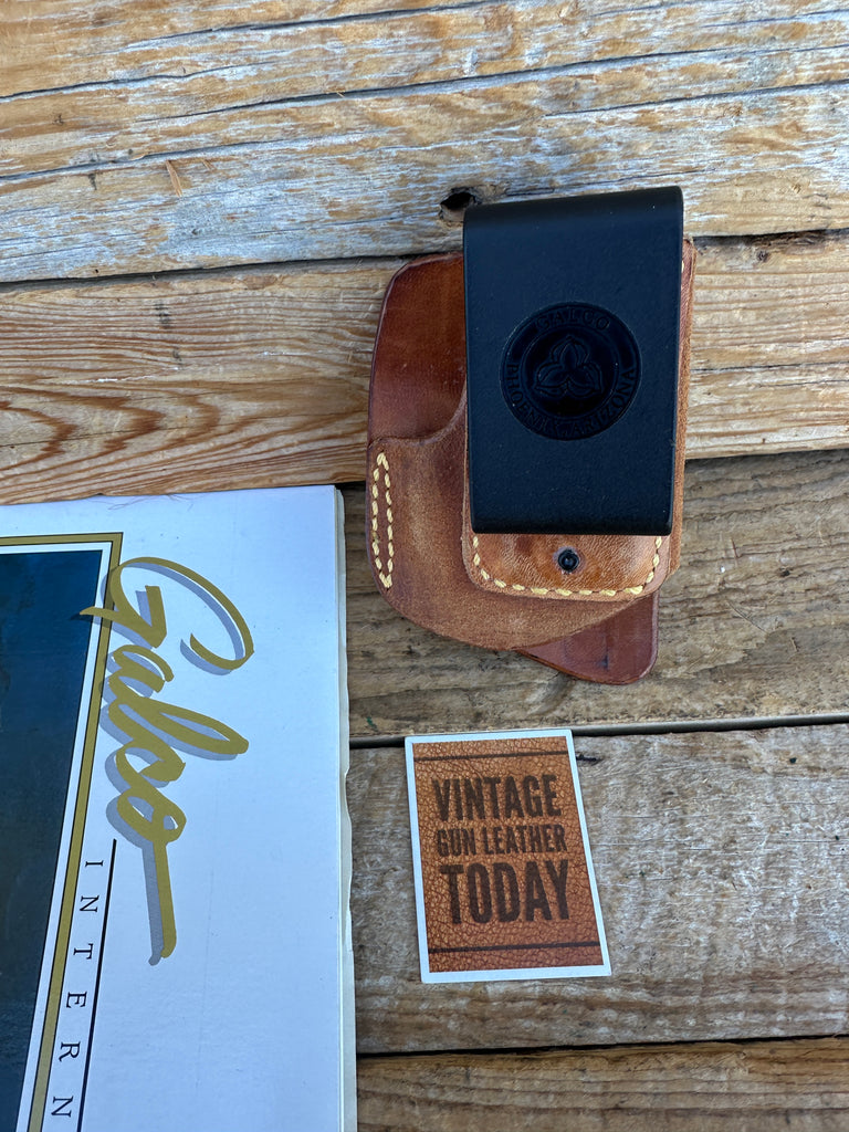 Vintage 1990's GALCO Brown Leather IWB Push Up Holster For L.W Seecamp Right
