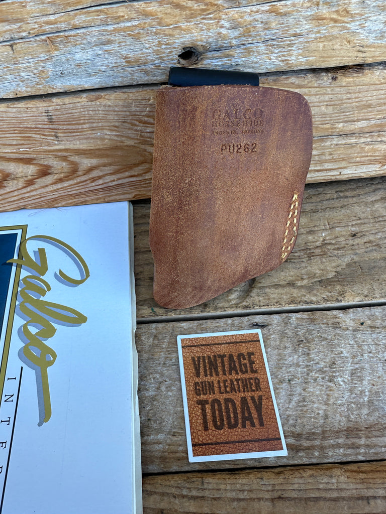 Vintage 1990's GALCO Brown Leather IWB Push Up Holster For L.W Seecamp Right