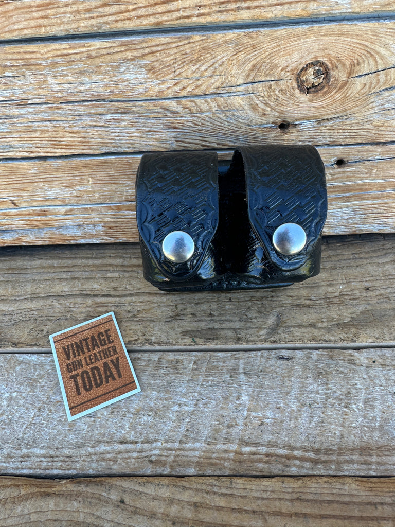 HKS 103 MED Black Double Speed Loader Holder For Medium Revolver .38 / .357