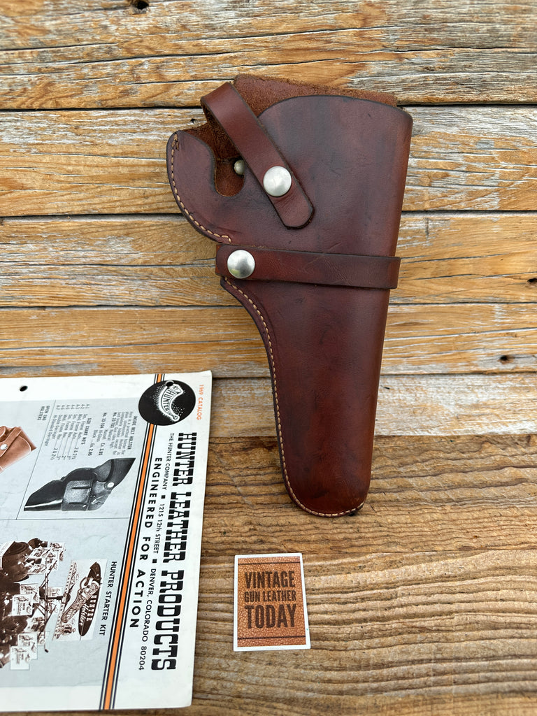 Vintage Hunter 1100 14 Brown Leather Holster For  5 1/2"  6" Revolvers Colt S&W