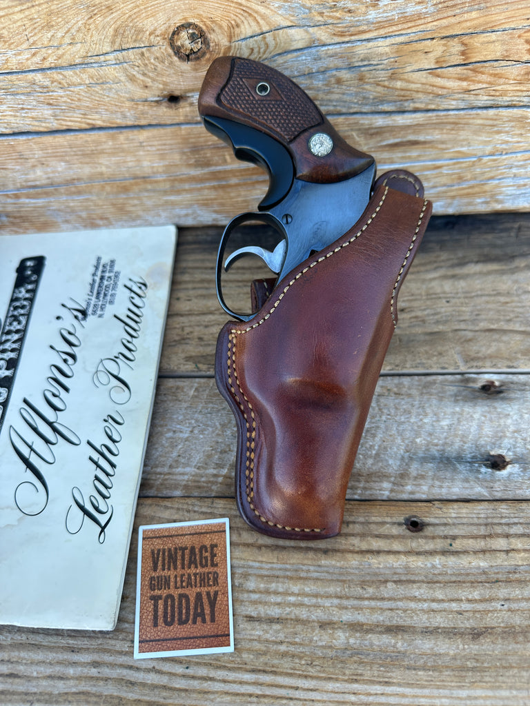 Alfonsos Brown Suede Leather Lined 2" Mod 36 Chief Special 36 J Revolver Right