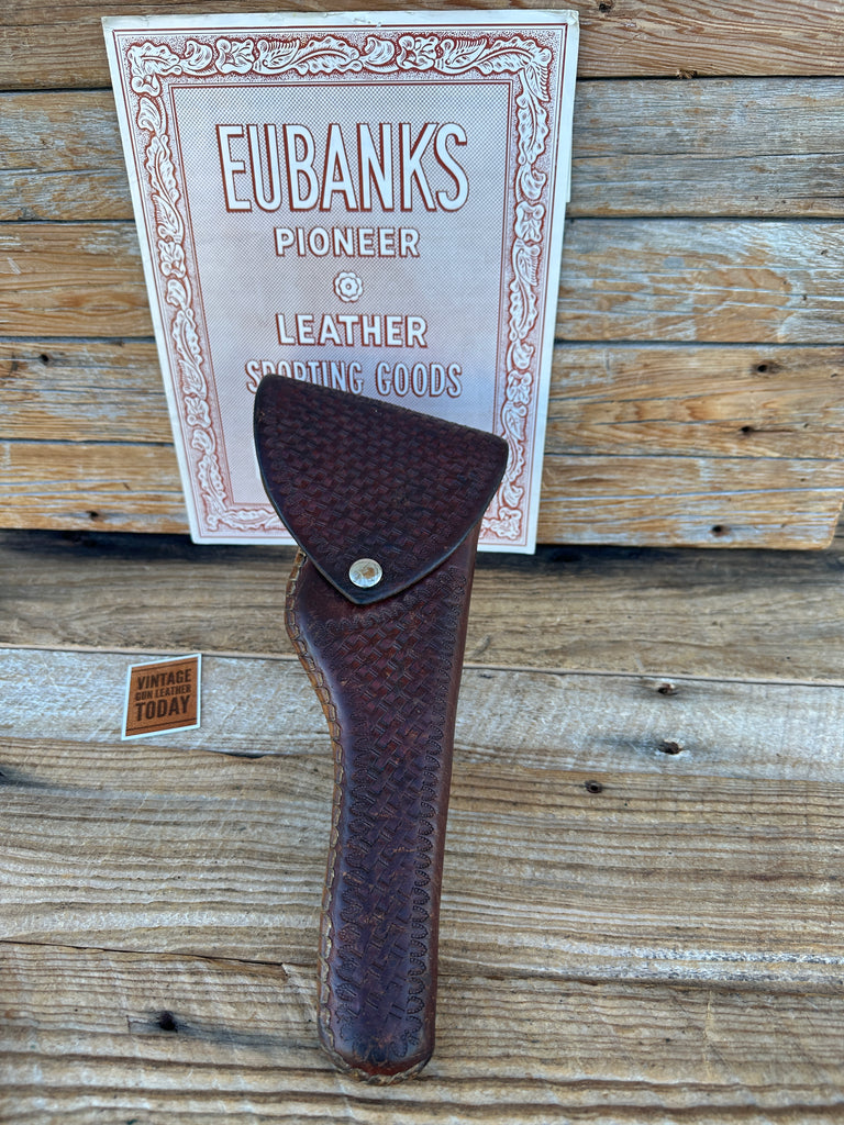 Eubanks Leather Basket Stamped Flap Holster For High Standard Sport King 6.75"